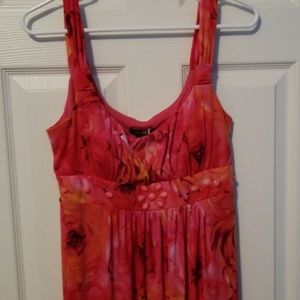 Pretty pink floor-length dress